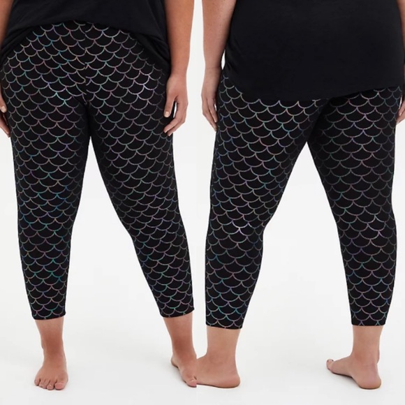 TORRID LIGHTWEIGHT MERMAID SCALE SLEEP LEGGING - Picture 3 of 3